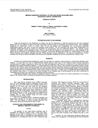 Russell C. Evarts, James G. Frisken, and Kenneth R. Bishop U.S. Geological Survey and John R