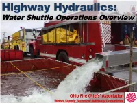 Water Shuttle Operations Overview