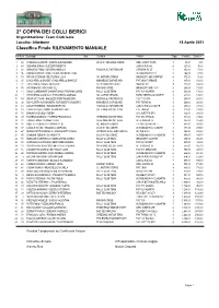 Classifiche Regolarita