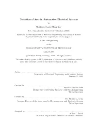 Detection of Arcs in Automotive Electrical Systems