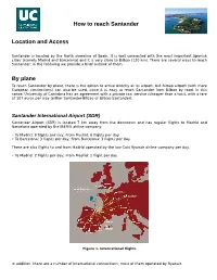 How to Reach Santander Location and Access by Plane