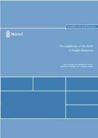 The Legitimacy of the State in Fragile Situations