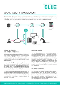 Vulnerability Management