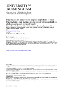 Structures of Lipoprotein Signal Peptidase II From