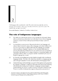 The Role of Indigenous Languages