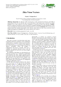 Zika Virus Vectors