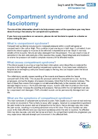 Compartment Syndrome and Fasciotomy
