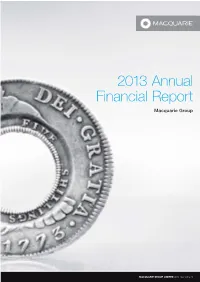 Extracts from the Macquarie Group Limited 2013 Annual Report PDF 3