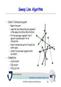 Sweep Line Algorithm