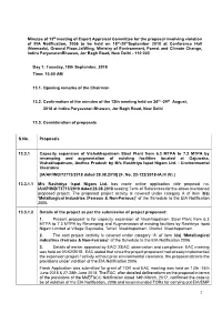 1 Minutes of 13Th Meeting of Expert Appraisal Committee for The