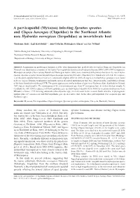 Ahead of Print Online Version a Parvicapsulid (Myxozoa) Infecting Sprattus Sprattus and Clupea Harengus (Clupeidae) in the North