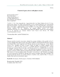 Control of Guava Cloves with Plant Extracts Abstract