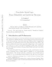 First-Order Modal Logic: Frame Definability and Lindström Theorems
