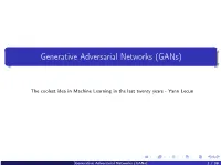 Generative Adversarial Networks (Gans)