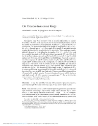 On Pseudo-Frobenius Rings