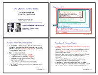 Turing Machines