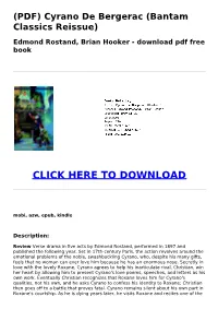 9666Cb1 (PDF) Cyrano De Bergerac (Bantam Classics Reissue
