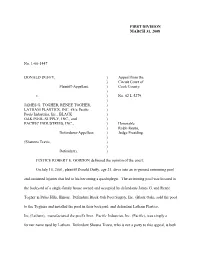 Docket No. 1-06-1447, Duffy V. Togher