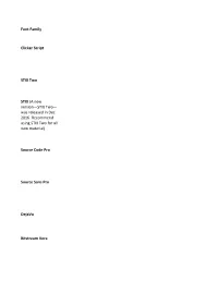 Font Family Clicker Script STIX Two STIX