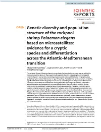 Genetic Diversity and Population Structure of the Rockpool