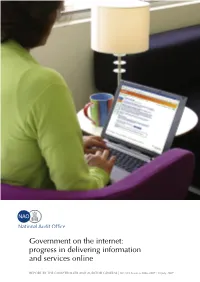 Government on the Internet: Progress in Delivering Information and Services Online