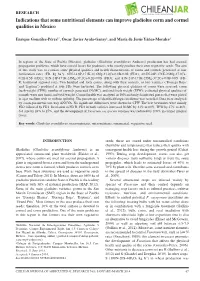 Indications That Some Nutritional Elements Can Improve Gladiolus Corm and Cormel Qualities in Mexico