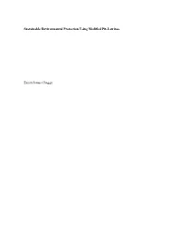 Sustainable Environmental Protection Using Modified Pit-Latrines
