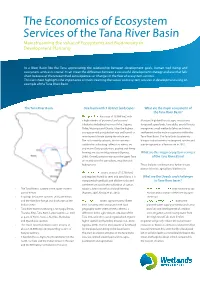 The Economics of Ecosystem Services of the Tana River Basin Mainstreaming the Value of Ecosystems and Biodiversity in Development Planning