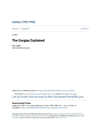 The Gorgias Explained