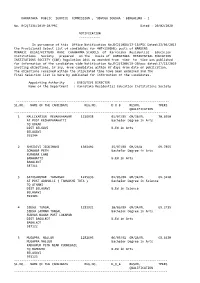 1 No. R(2)7231/2019-20/PSC Dated : 20/02/2020 NOTI