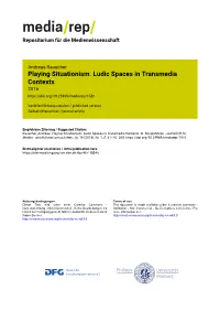 Playing Situationism. Ludic Spaces in Transmedia Contexts 2016