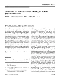 Revisiting the Bacterial Phylum Bacteroidetes