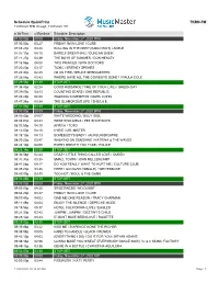 Schedule Quickprint TKRN-FM