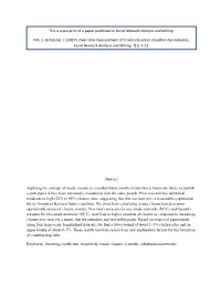 Abstract Applying the Concept of Triadic Closure to Coauthorship