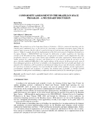 Conformity Assessment in the Brazilian Space Program – a Necessary Discussion