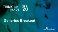 Generics Breakout Welcome