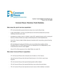 Homeless Youth Statistics