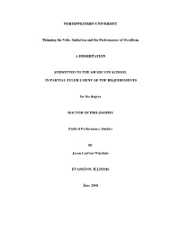 Initiation and the Performance of Occultism a DISSERTATION