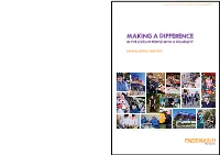 MAKING a DIFFERENCE in the LIVES of PEOPLE with a DISABILITY ANNUAL REPORT 2009-2010 the Endeavour Foundationfocus Contents