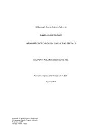 Supplemental Contract INFORMATION TECHNOLOGY