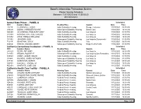 Board's Information Technology System Parole Hearing Schedule Between 11/01/2020 and 11/30/2020 All Institutions