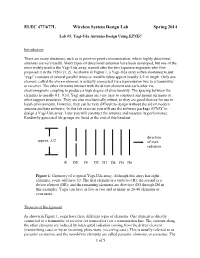 ELEC 477/677L Wireless System Design Lab Spring 2014