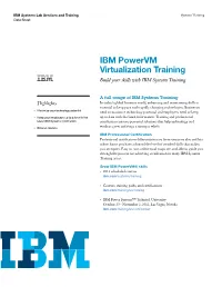 IBM Powervm Virtualization Training Build Your Skills with IBM Systems Training