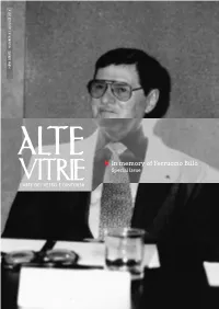 In Memory of Ferruccio Billò Special Issue