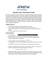 Online Flight Tracking System
