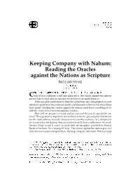 Reading the Oracles Against the Nations As Scripture