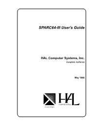 SPARC64-III User's Guide