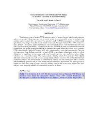 The Environmental Costs of Platinum-PGM Mining: an Excellent Case Study in Sustainable Mining