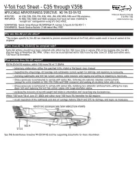 V-Tail Fact Sheets