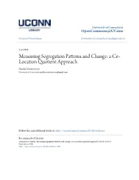 A Co-Location Quotient Approach" (2016)